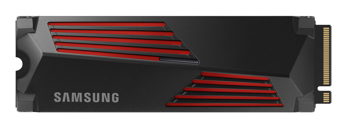 Samsung SSD 990 PRO MZ-V9P1T0CW - 1 TB - M.2 2280 - PCIe 4.0 x4 NVMe <b>The Ultimate SSD</b><br>Reach max performance of PCIe® 4.0. Experience longer-lasting, opponent-blasting speed. The in-house controller's smart heat control delivers supreme powe