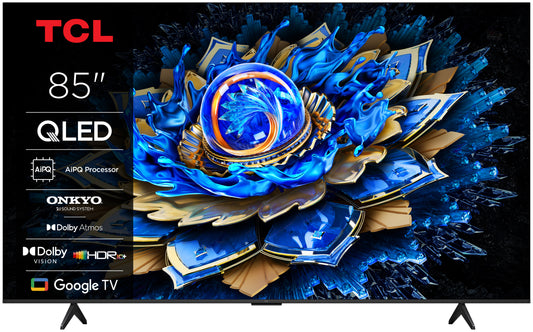 Televisão TCL 85T69C TV 85" Qled 4K Google TV Onkyo