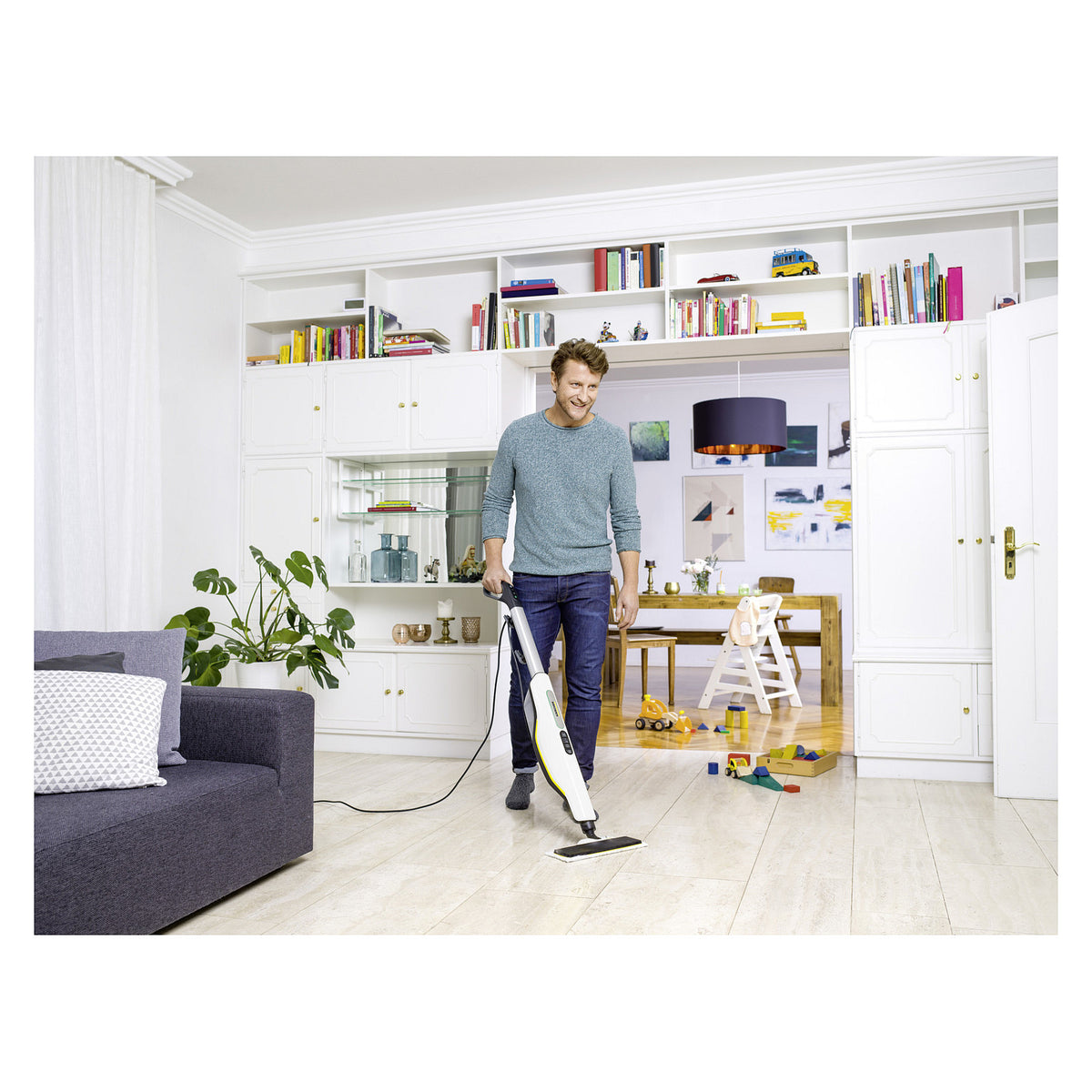 Aspirador Kärcher SC 3 UPRIGHT Dampfmop 0,5L Preto Weiß 5m 1600 W - Kärcher
