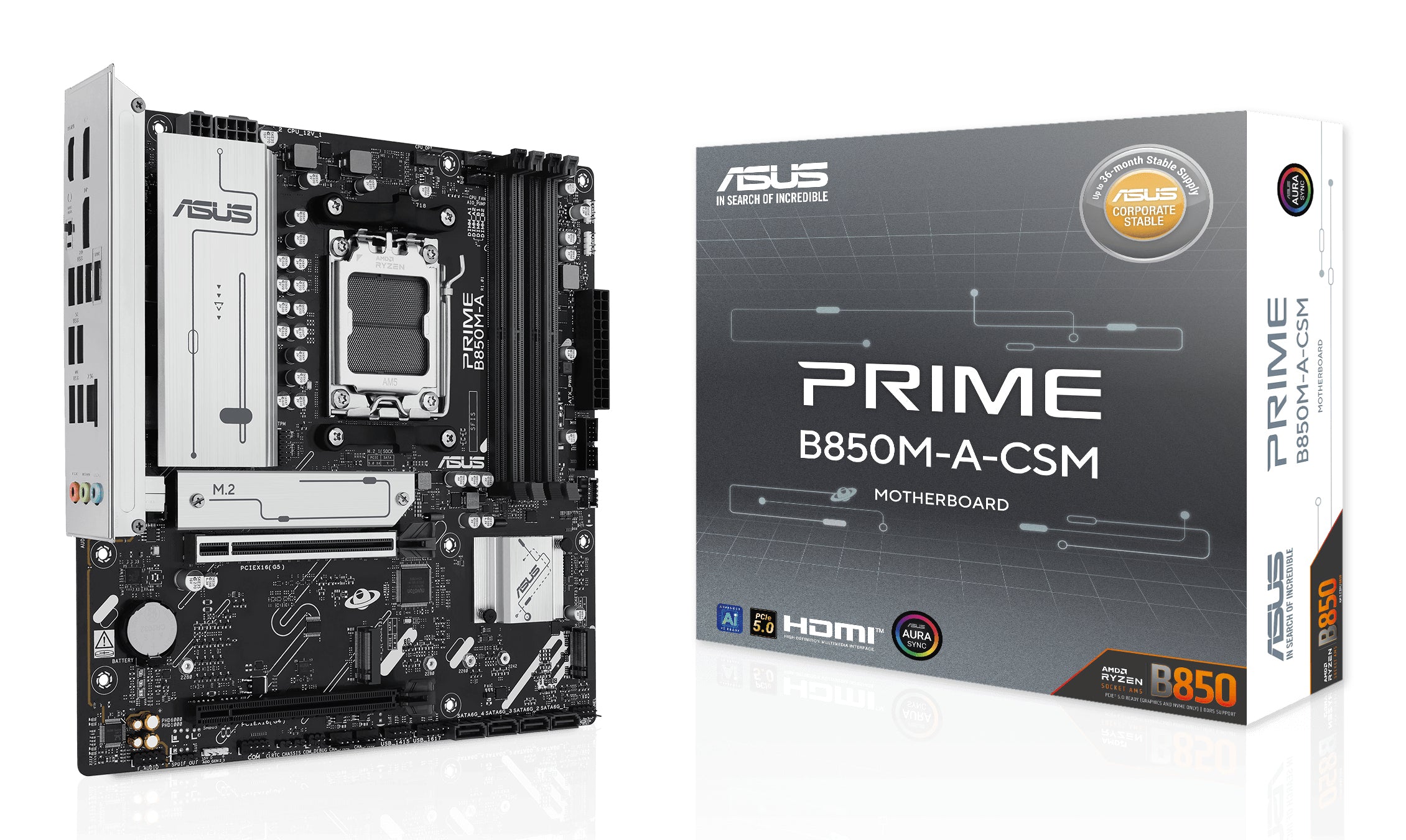 ASUS Placa Base PRIME B850M A CSM mATX AM5