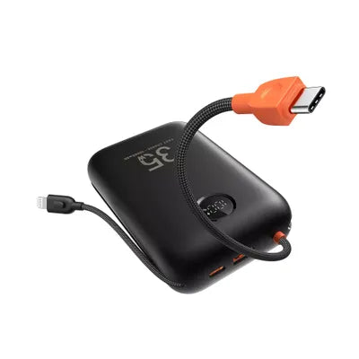 Powerbank VEGER 30000 mAh com cabos integrados Tipo C / Lightning PD QC3.0 35W