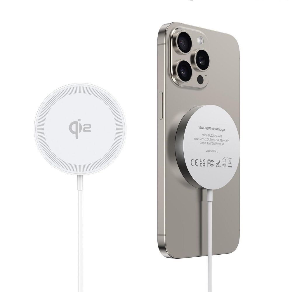 Carregador sem fio DUZZONA compatível com MagSafe 15W