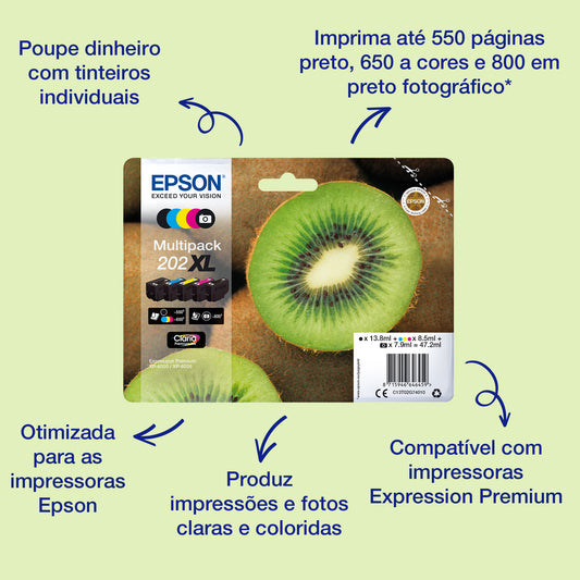 Epson Ink 202XL / C13T02G74010 BK,PBK,C,M,e XL
