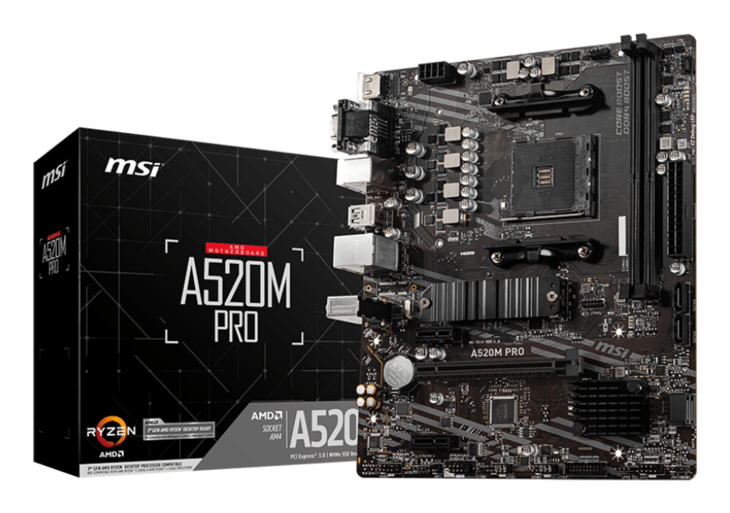 MSI Placa Base A520M PRO mATX AM4
