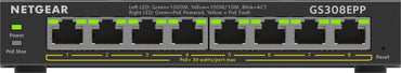 Switch Netgear Essentials GS308EPP / GS308EPP-100PES preto - imagem 2