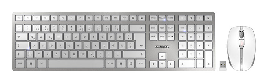 Conjunto Teclado e Rato CHERRY Rato e Teclado set DW9100S / JD-9100DE-1 prateado