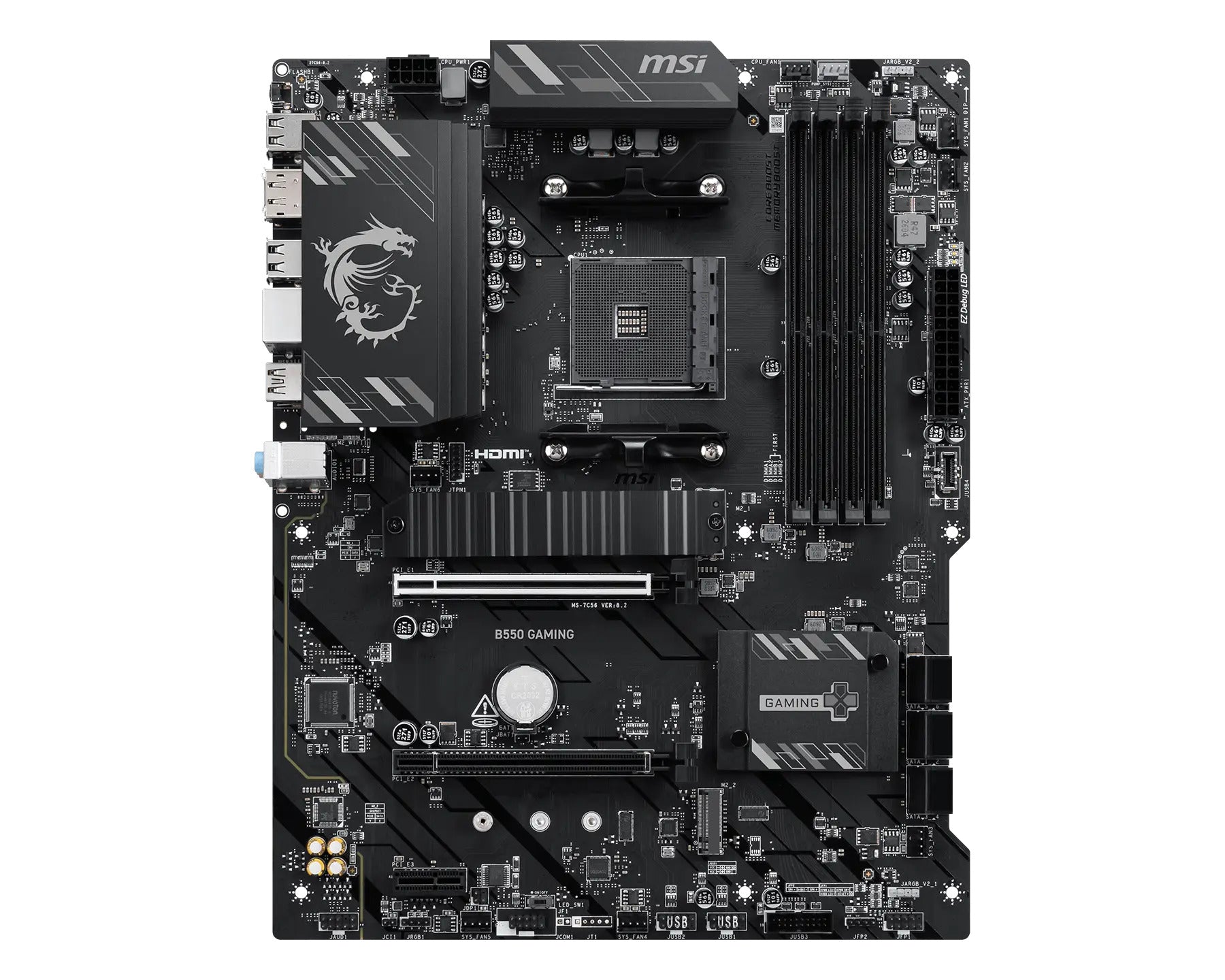 MSI Placa Base B550 de jogos DDR4 ATX AM4
