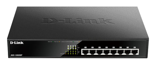 Switch de Rede D-Link DGS-1008MP 8xGB PoE