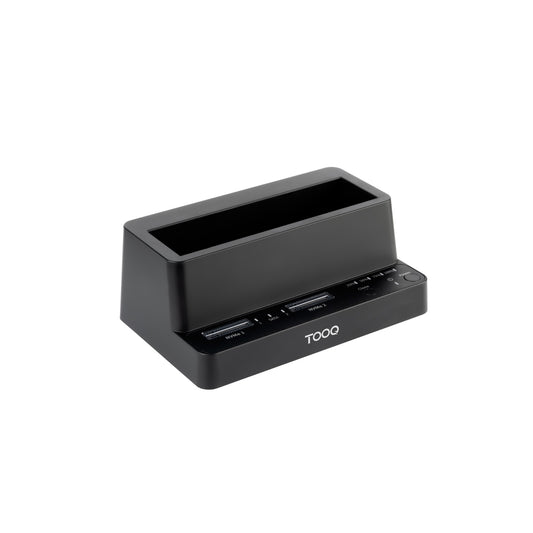 Caixa para Disco Tooq DockStation 2xSSD M.2NVMe+SATA 2.5/3.5 Clone