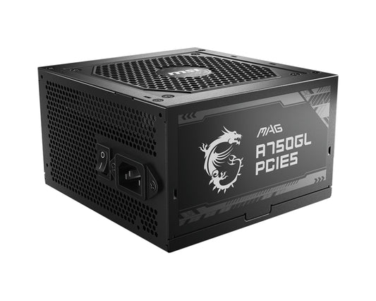Fonte de Alimentação MSI MAG A750GL PCIE5 / 306-7ZP8B11-CE0 preto