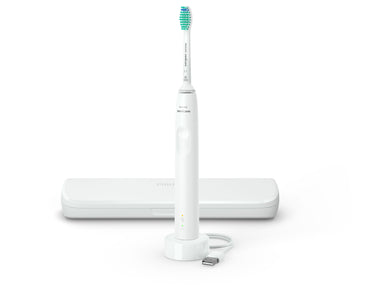 Escova de Dentes Elétrica Philips Sonicare 3100 Série mit Reiseetui / HX3673/13 branco Standard - imagem 2