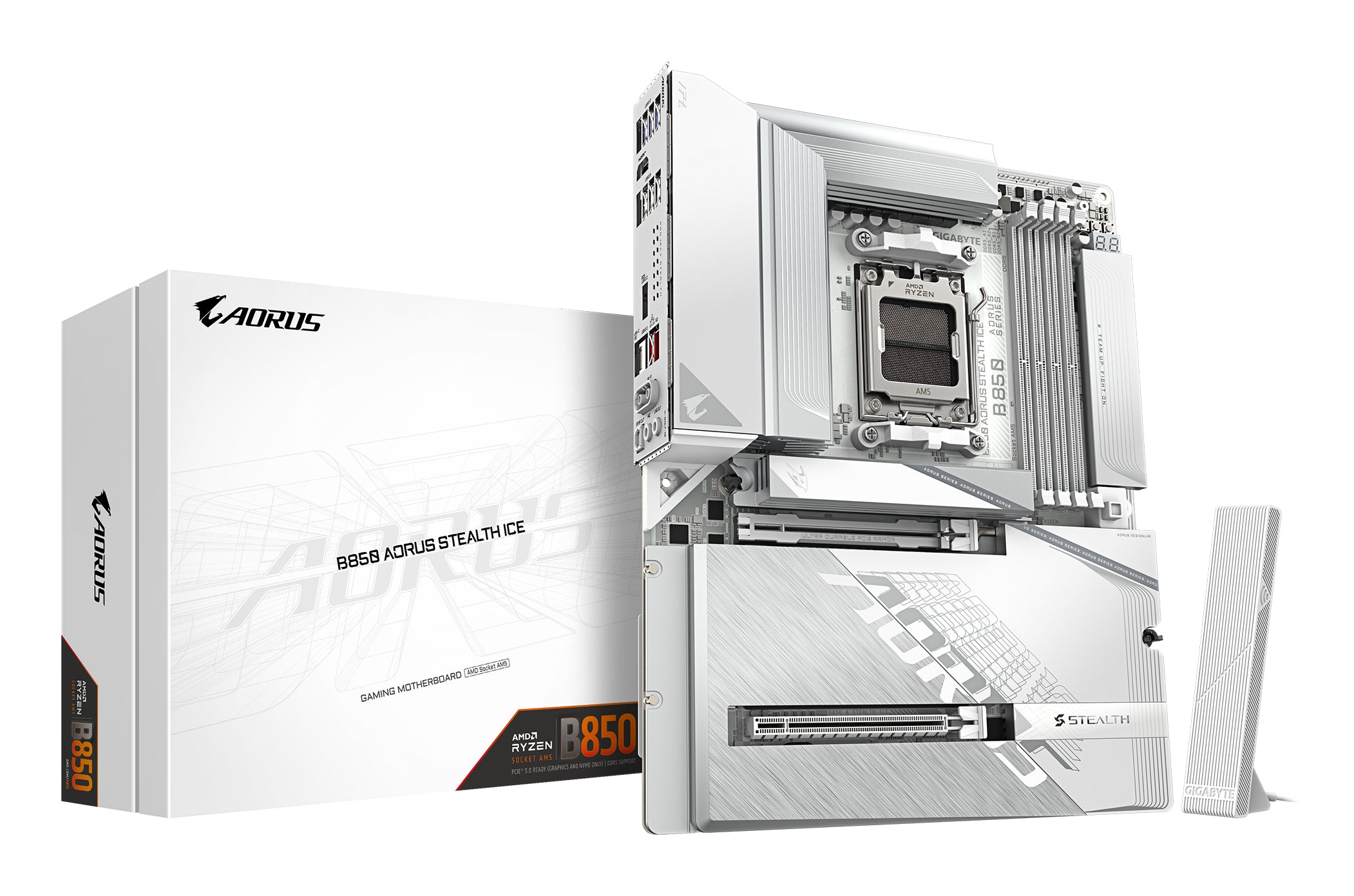 Placa-mãe Gigabyte B850 AORUS STEALTH ICE