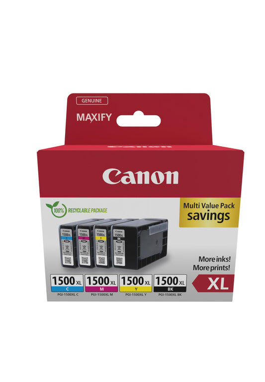 Canon Ink PGI-1500XL / 9182B010 BK,C,M,e XL