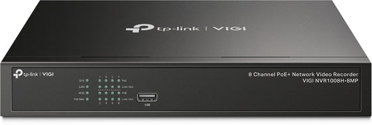 Gravador de Vídeo em Rede VIGI Grabador IP NVR1008H-8MP Rack 01 HDD 08 C PoE
