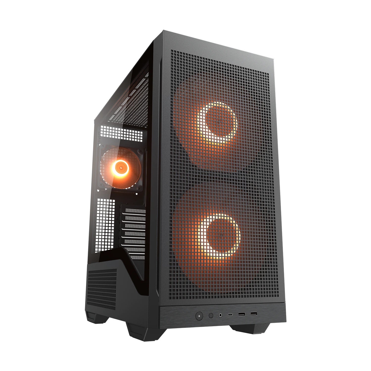 Caixa de Computador Cougar Caja Semitorre MX600 MAX RGB preto