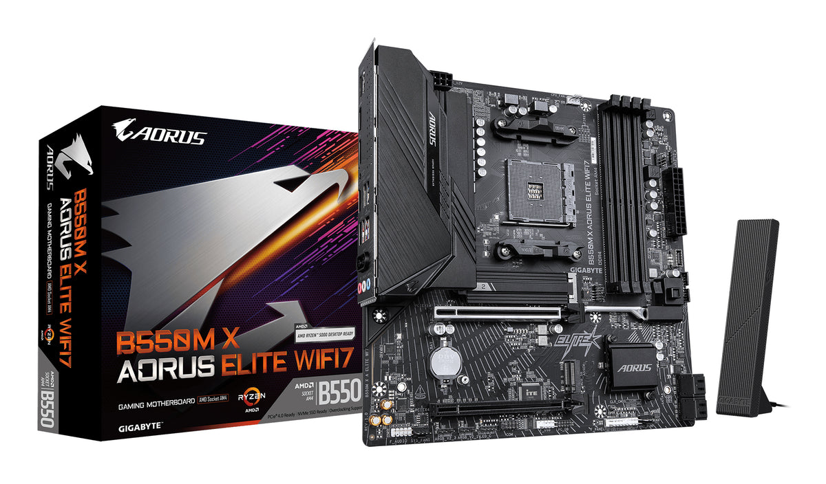 Placa-mãe Gigabyte B550M X AORUS ELITE WIFI7 - Micro ATX