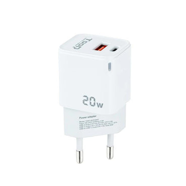 Tooq Carregador Parede USB-C/PD+USB-A/QC 20W - imagem 2