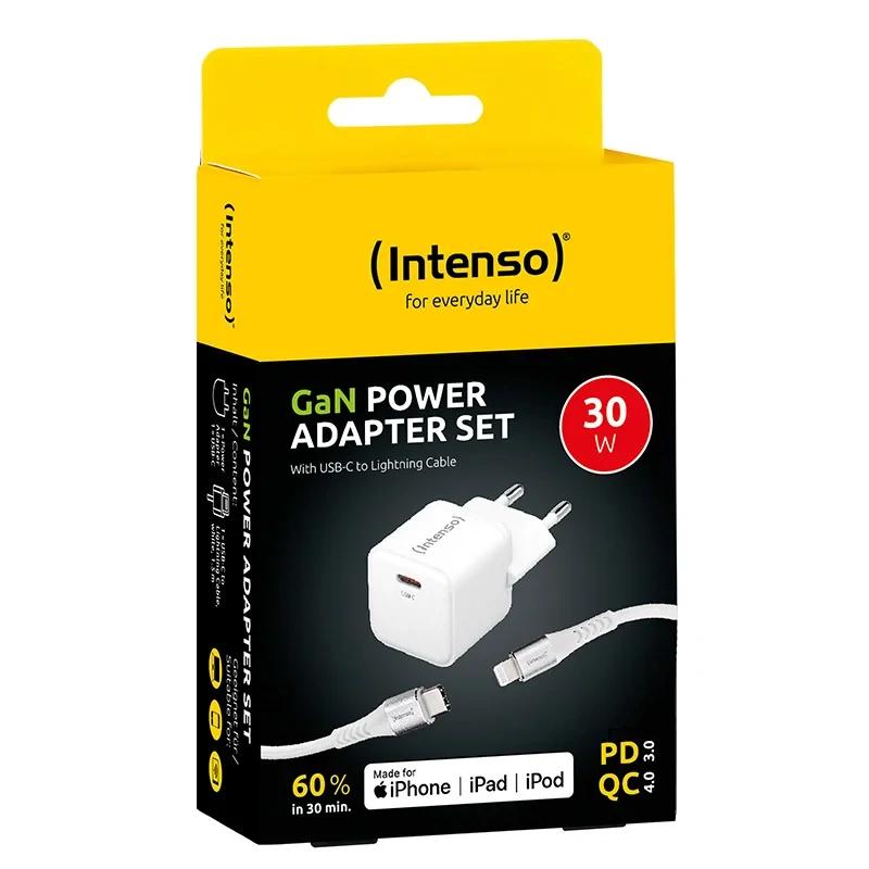 Carregador Intenso KIT GaN W30C + Cable Lightning - imagem 2