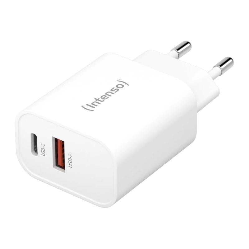 Intenso | Carregador Parede W30AC|USB-A e C Preto