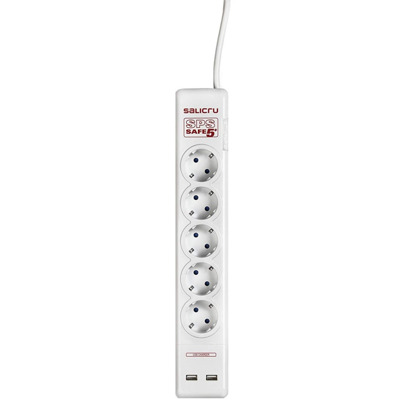 Tomada Múltipla Salicru SPS SAFE 5+ Regleta com Protección 5 Tomas - imagem 3