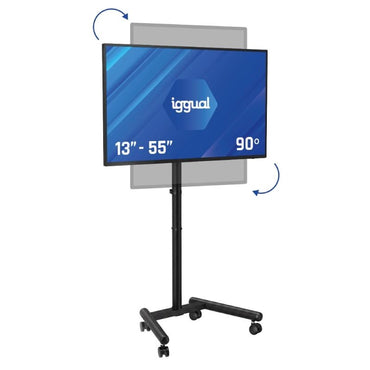 Suporte TV iggual SRTV55 suelo ruedas 13"-55" 20kg - imagem 2