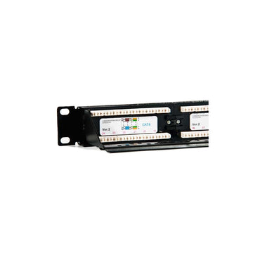 Painel para Bastidor 2LAN Patch Painel 19" CAT6 24 Portas UTP - imagem 2