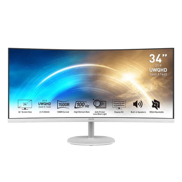 Monitor MSI MP341CQW 34" UWQHD VGA HDMI MM curv - imagem 2
