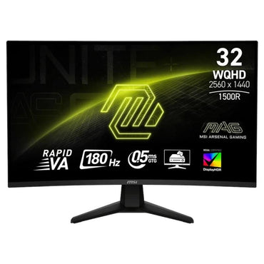 Monitor MSI MAG32CQ6F 31.5" WQHD 180Hz HDMI cur - imagem 2