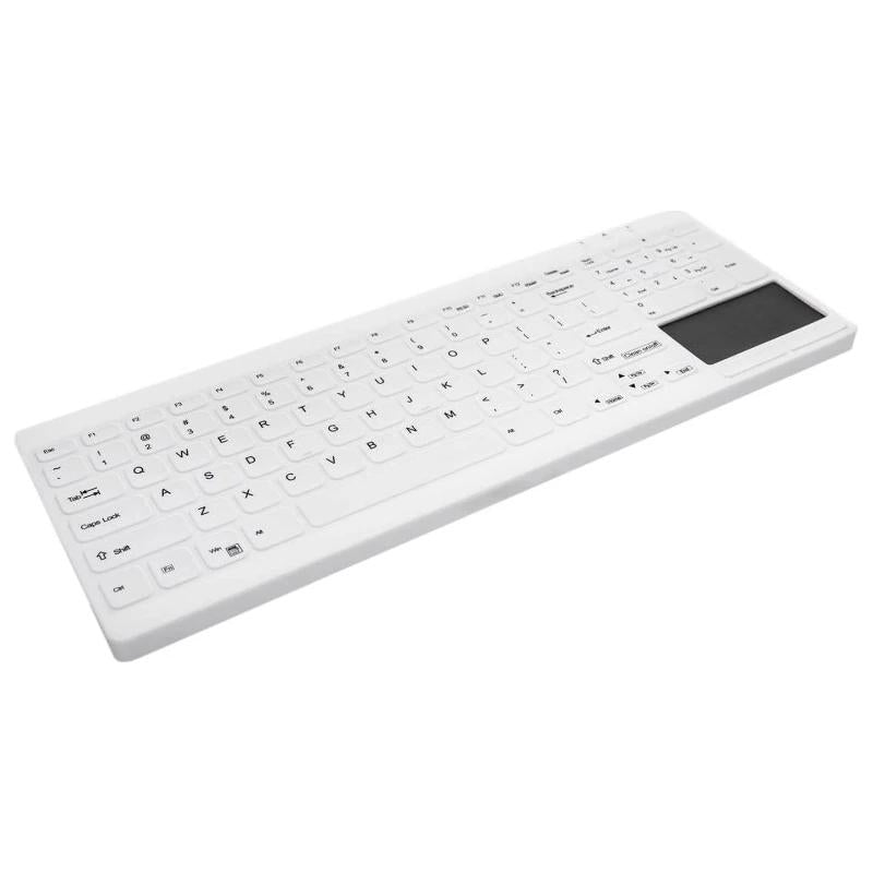 Teclado Cherry Touchpad lavable/desinfe USB Branco