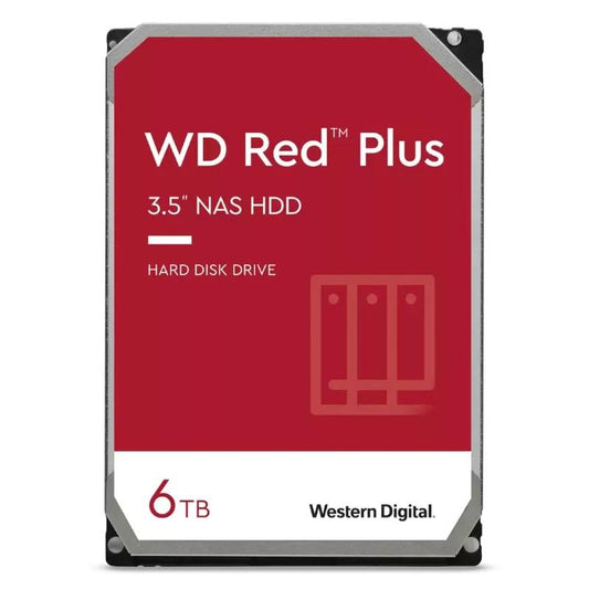 Disco rígido Western Digital vermelho Plus WD60EFPX 6TB SATA-600