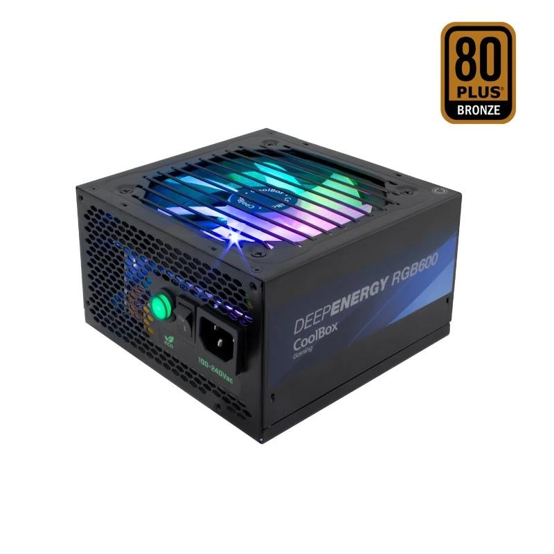 Fonte de Alimentação Coolbox Gaming Fuente Alimentação 600 W 80+Bronze