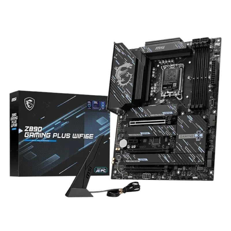 MSI Placa Base Z890 de jogos PLUS WIFI6E ATX LGA1851