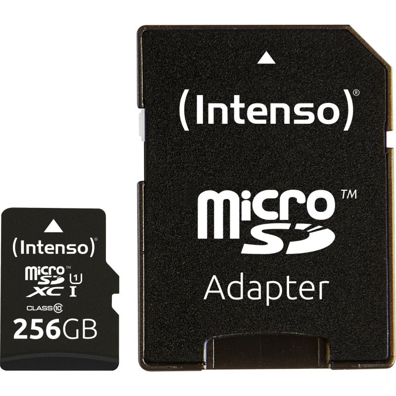 Cartão de Memória Intenso 3423492 Micro SD UHS-I Premium 256G c/adap