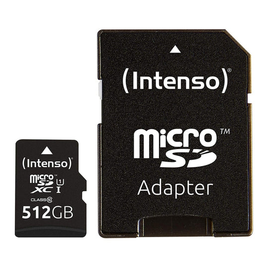Cartão de Memória Intenso 3423493 Micro SD UHS-I Premium 512G c/adap