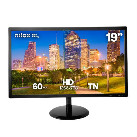 Nilox MONITOR 19" HD, 60 Hz, HDMI, VGA