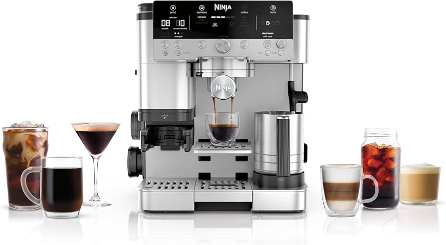 NINJA ES601EU Luxe Premier Máquina de Café Expresso 3 em 1 - Prateado