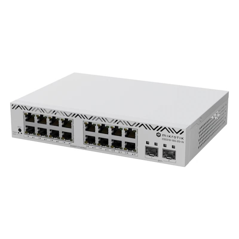 Bastidor MikroTik CSS318-16G-2S+IN Switch 16xGbE 2xSFP+ - imagem 4