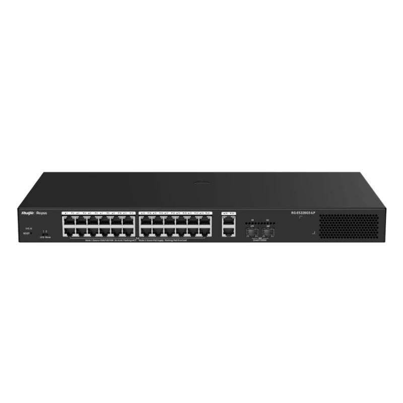 Switch de Rede Reyee ES228GS-LP 26xGbE (24 PoE) 250W 2xSFP