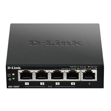 Switch de Rede D-Link DGS-1005P 5xGB 4xPoE - imagem 2
