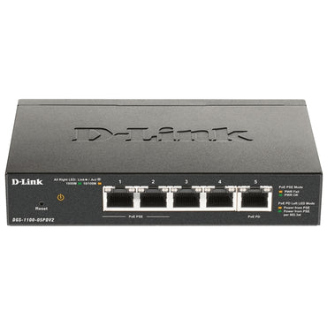 Switch de Rede D-Link DGS-1100-05PDV2 5xGb PoE 1xPD (18W) - imagem 2