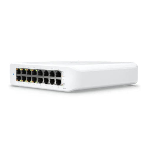 Switch de Rede Ubiquiti USW-Lite-16-POE UniFi 16xGbE
