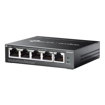 Switch de Rede TP-Link ES205GP 4xGb PoE+ 1xGb 65W Desktop - imagem 2