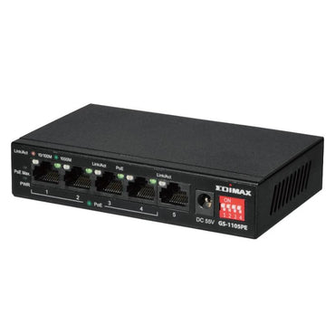 Switch de Rede Edimax GS-1105PE Swithc 5xGbE (4PoE+) LR - imagem 2