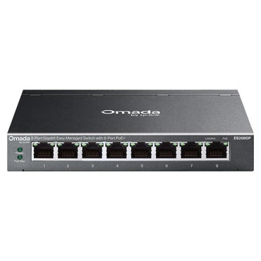 Computador TP-Link ES208GP Switch 8xGbE PoE+ Acero Desktop - imagem 2