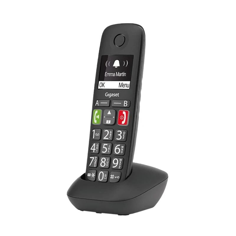 Telefone sem Fios Gigaset E290 Sem Fios DECT Preto - imagem 2