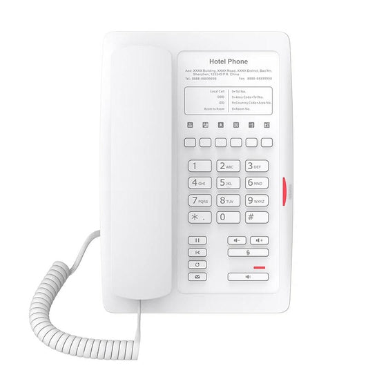 Telefone VoIP Fanvil H3 Teléfono IP hotel, placa personalizada B