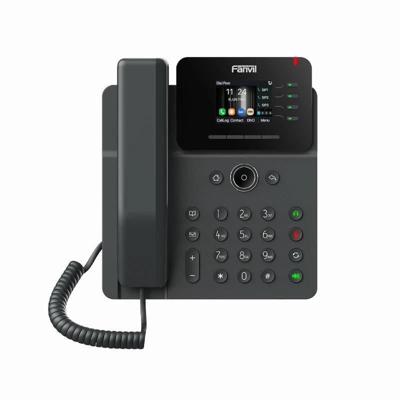 Telefone VoIP Fanvil V61G 4 líneas SIP Ecrã 2.4" cores PoE 2