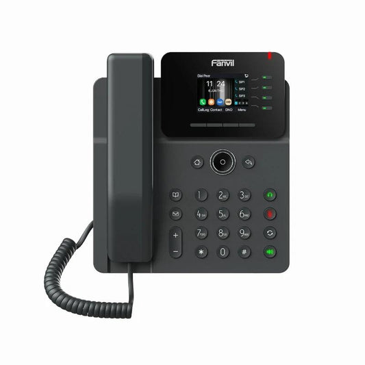 Telefone VoIP Fanvil V61G 4 líneas SIP Ecrã 2.4" cores PoE 2