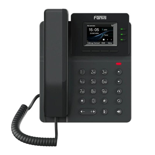 Telefone VoIP Fanvil V60P 4 líneas SIP Ecrã 2.4" cores PoE 2