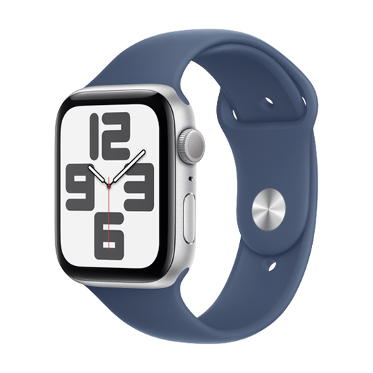 Watch Apple Watch SE2 (2024) GPS 40mm Silver Aluminium Case with Sport Band M/L - Denim